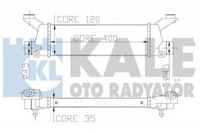 KALE OTO RADYATOR 347900 -  Интеркулер